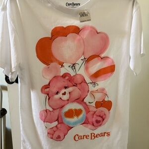Freeze Care Bears Tee - White with Pink and Orange